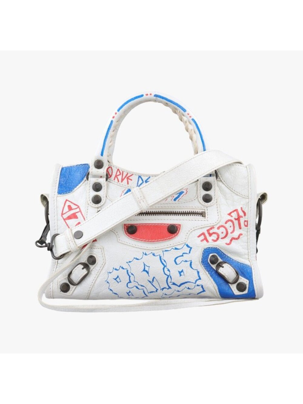 Balenciaga Classic Mini City Graffiti White Multicolor Arena